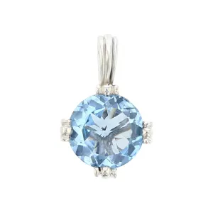 Slane and Sloan Sterling Silver Blue Topaz Pendant