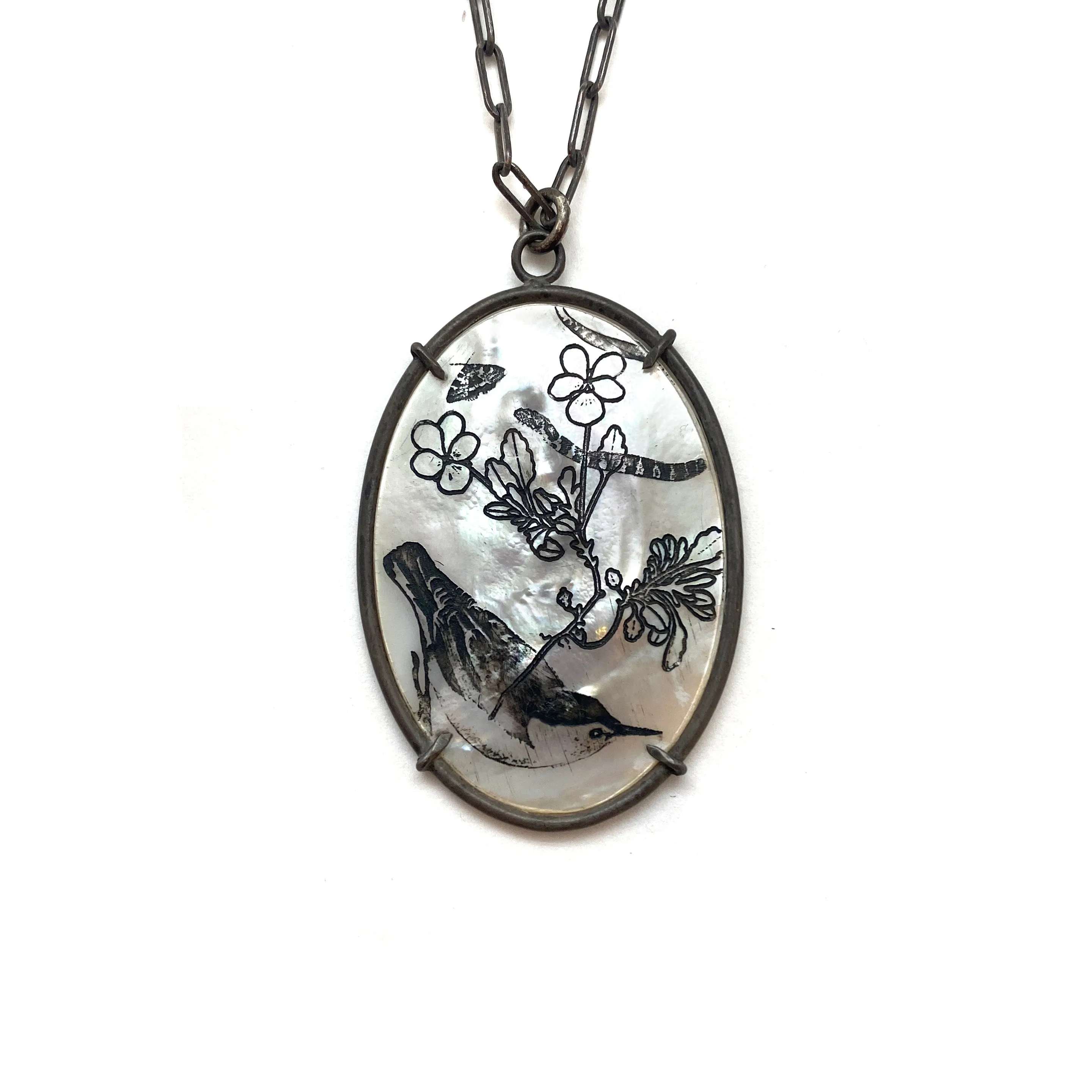 Snake and Bird Pendant