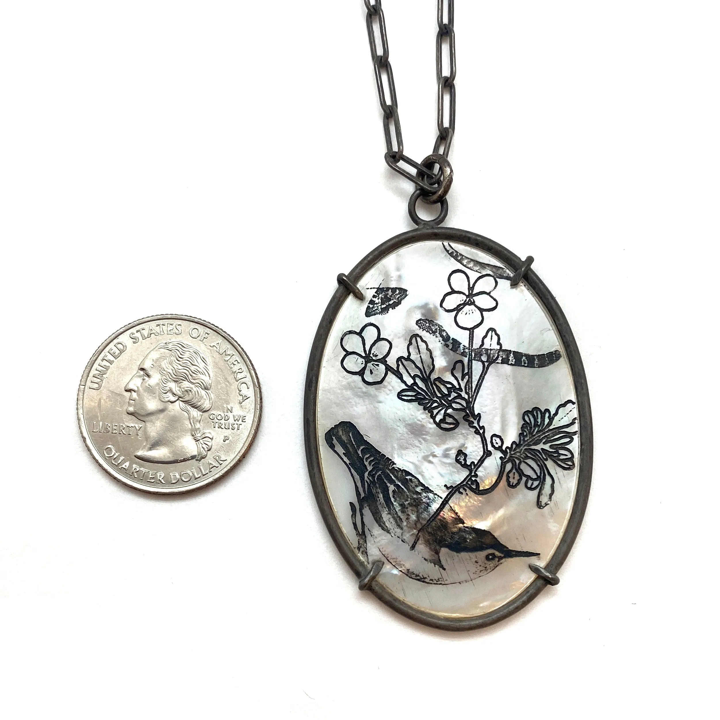 Snake and Bird Pendant