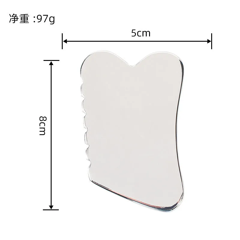 Stainless Steel Scraping Plate Facial Beauty Scraper 304 Stainless Steel Fascial Knife Eye Massager