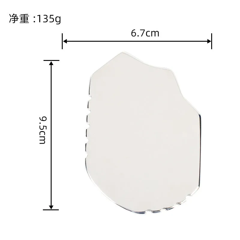 Stainless Steel Scraping Plate Facial Beauty Scraper 304 Stainless Steel Fascial Knife Eye Massager