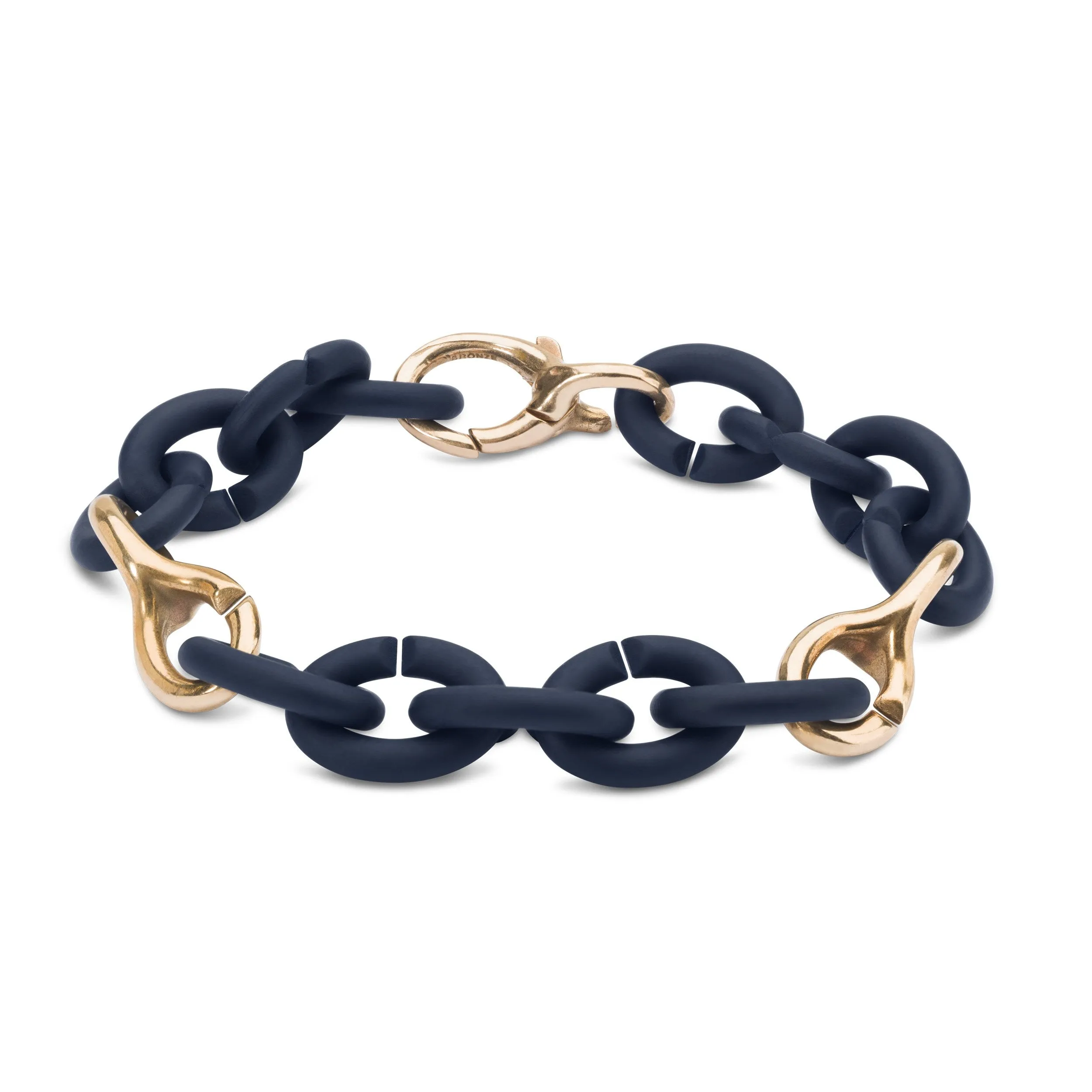 Steel Blue Pop Bronze Bracelet