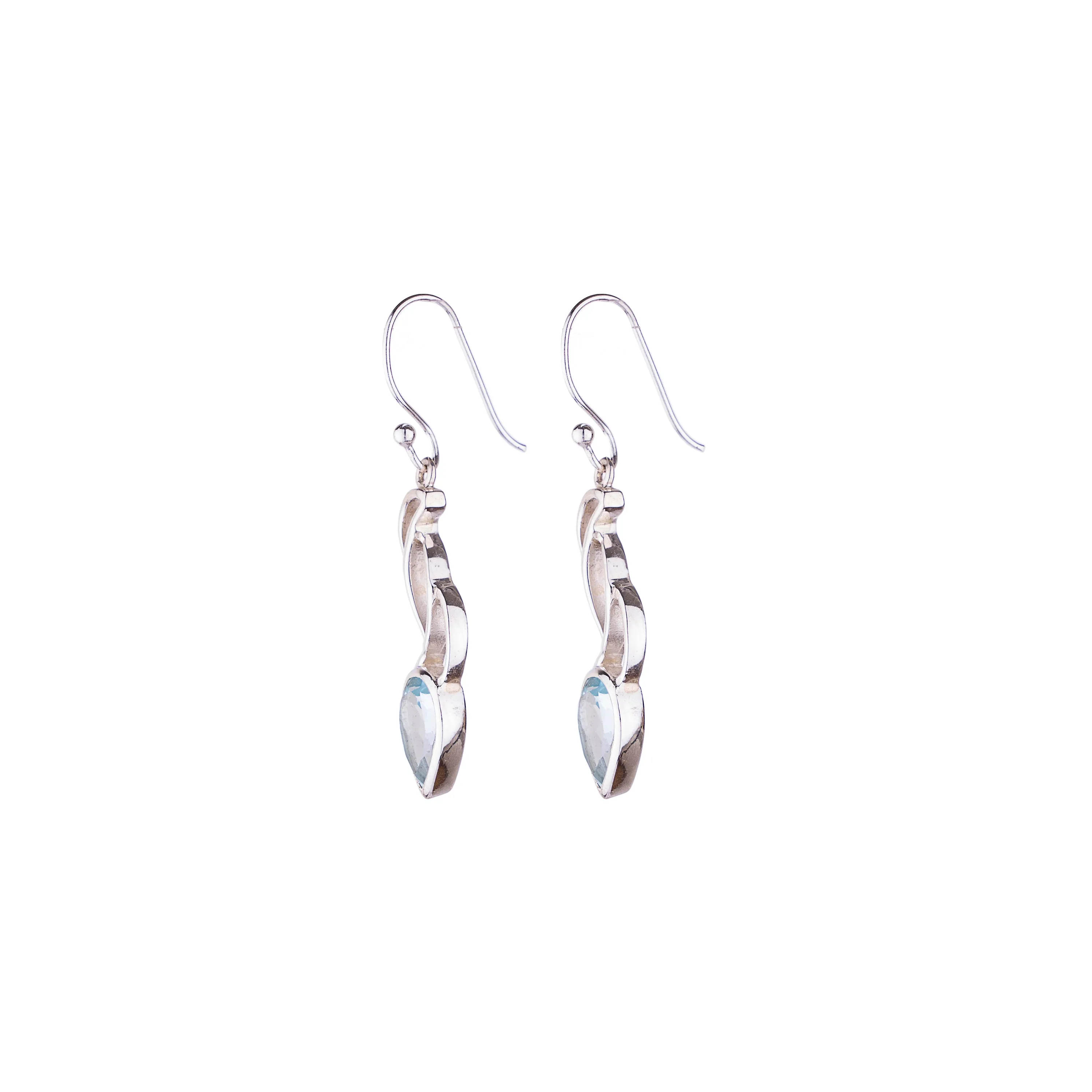 Suhani Blue Topaz Earrings, Sterling Silver