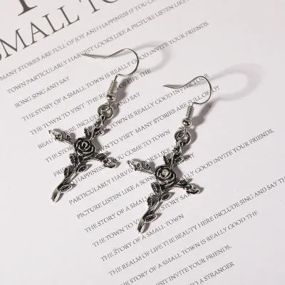 Titanium Steel Fashion Stainless Steel Letter Earrings