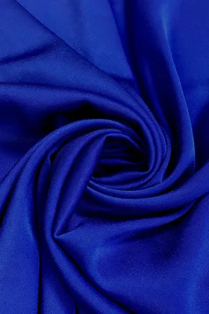 Triacetate Satin Backed Crepe in Lapis