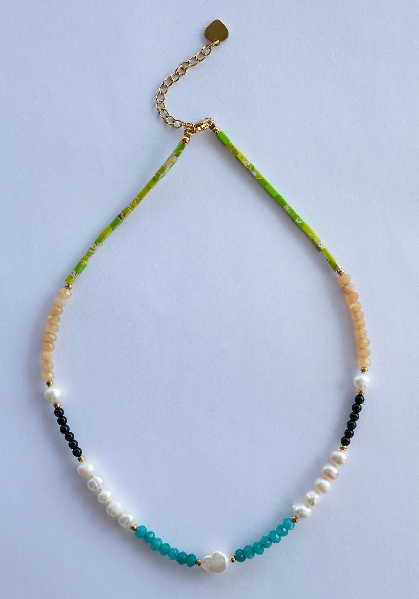 Ulani Pearl and Stone Necklace