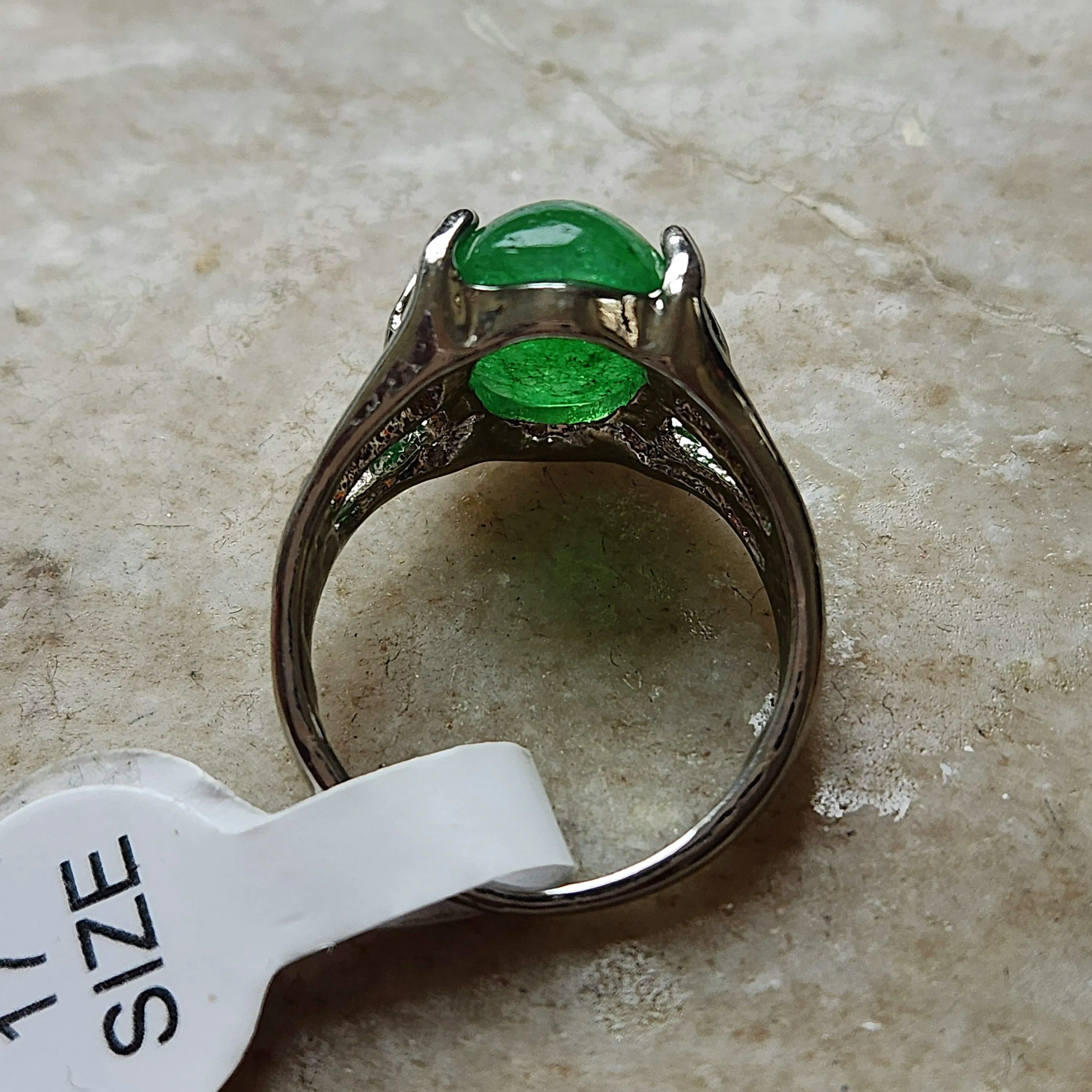 Vedazzled Jade Supreme Ring