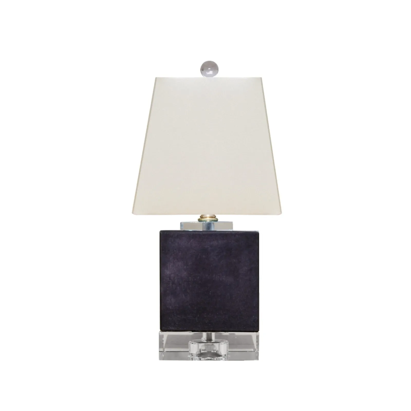 Violet Jade Crystal Mini Table Lamp