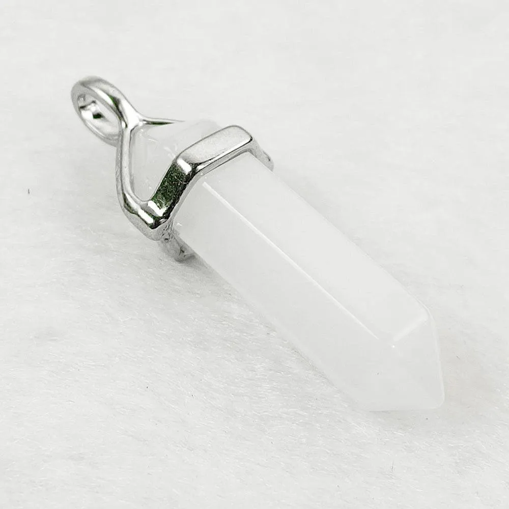 White Jade Gemstone Pendant