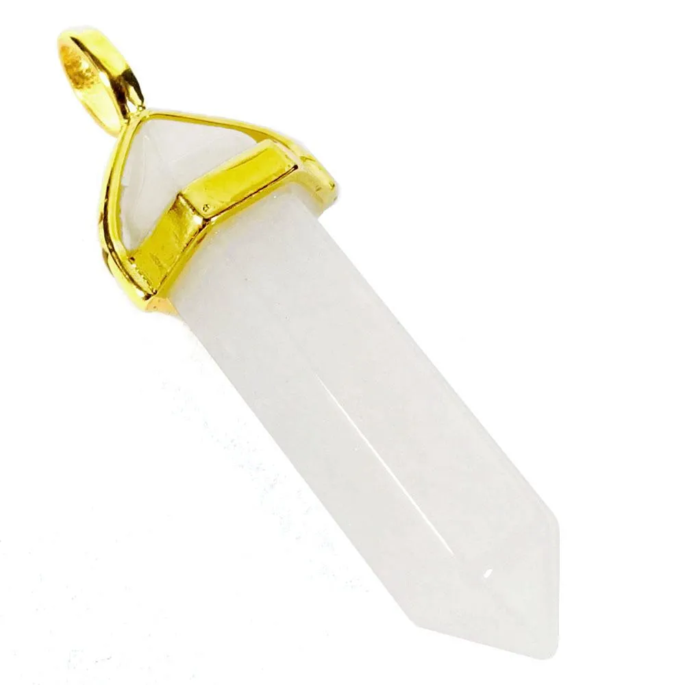 White Jade Gemstone Pendant