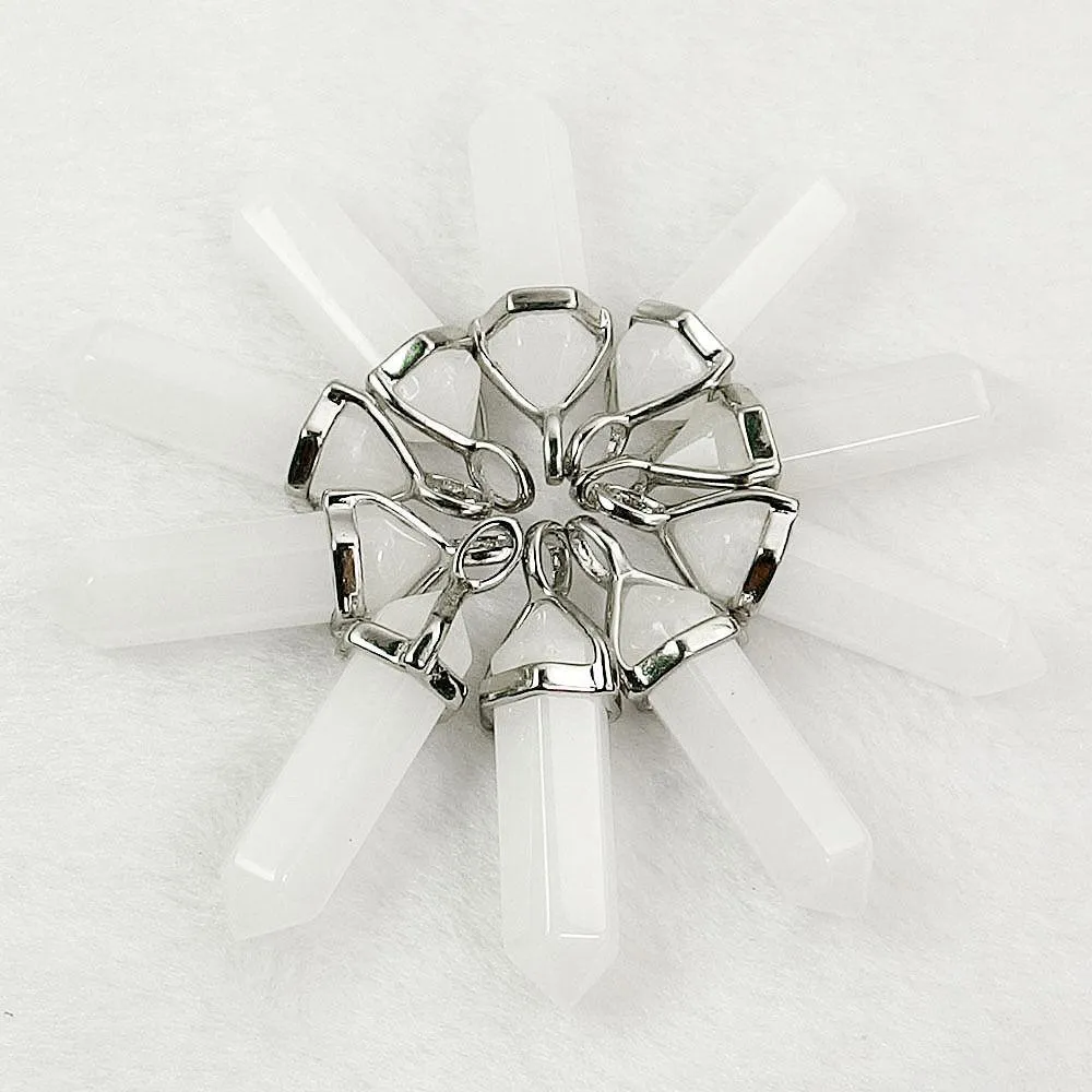 White Jade Gemstone Pendant