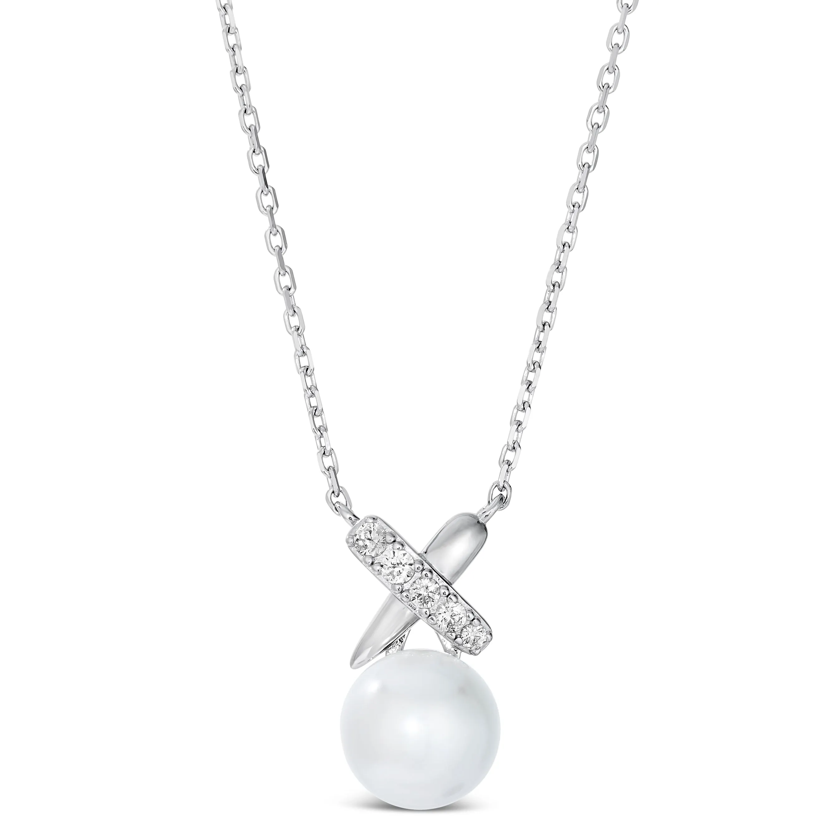 X and O Pearl Necklace